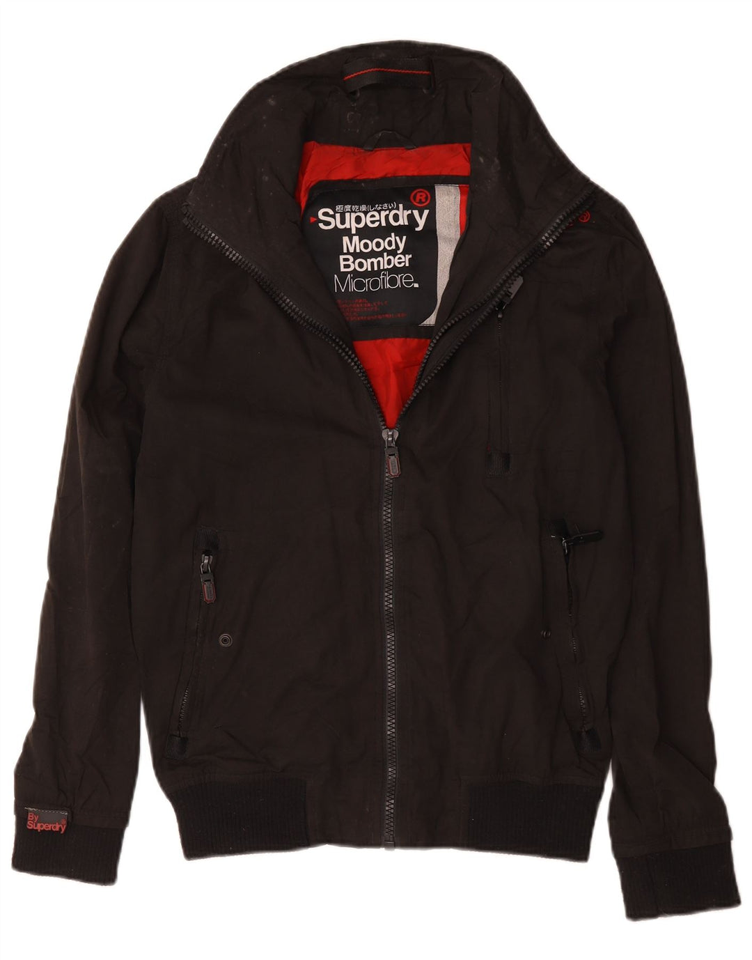 Męska kurtka bomber Superdry UK 36, mała, czarna, poliester