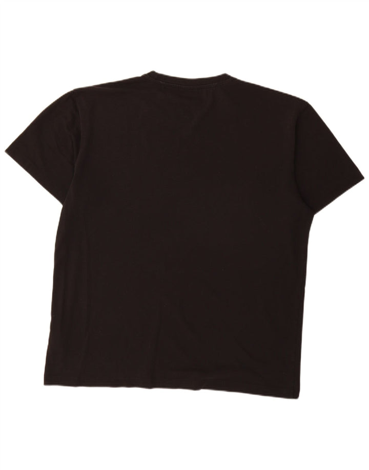 Męski T-shirt z grafiką Tommy Hilfiger Top 2XL w kolorze czarnym