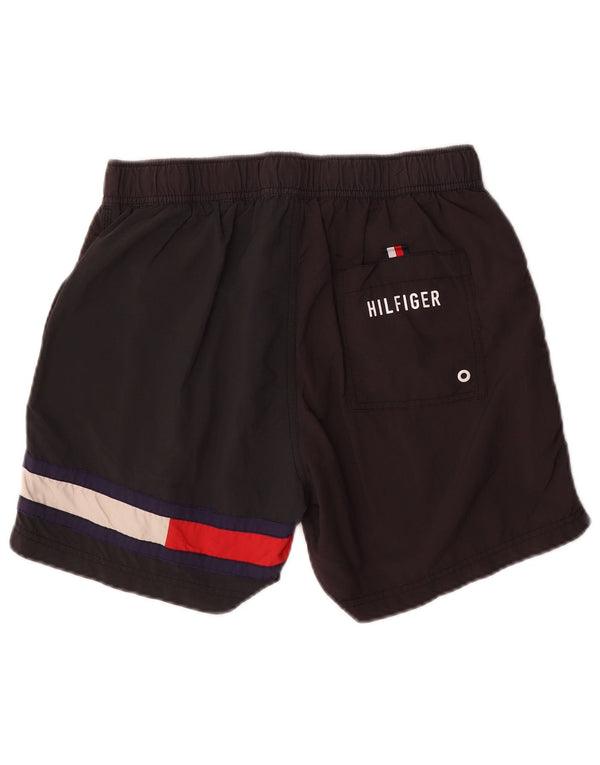 Męskie spodenki kąpielowe Tommy Hilfiger, mały, szary poliamid w blokach kolorów