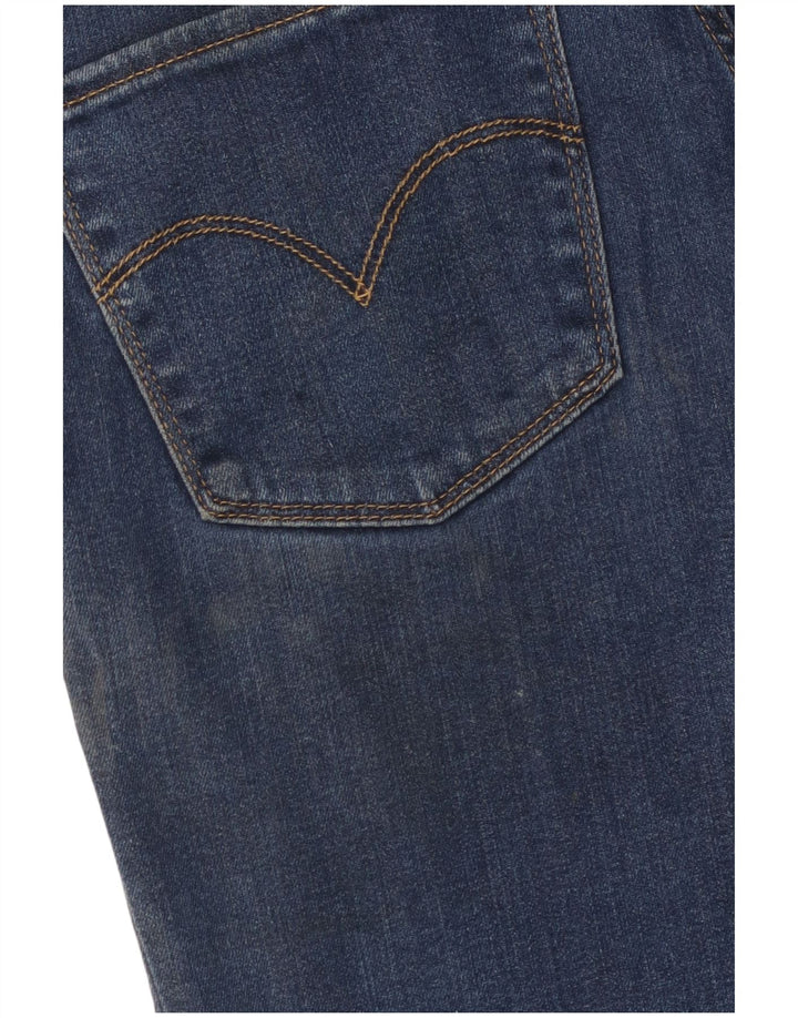 Damskie jeansy LEVI'S 724 z wysokim stanem i prostym W27 L32 Niebieski Lyocell