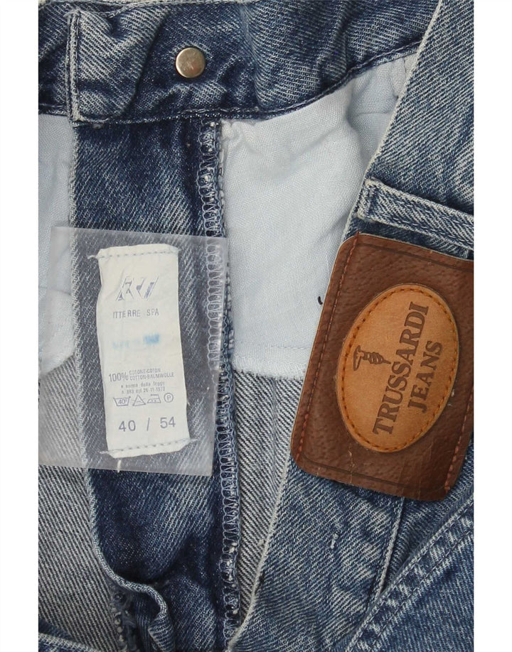 Męskie proste dżinsy Trussardi W34 L31 Niebieskie bawełniane