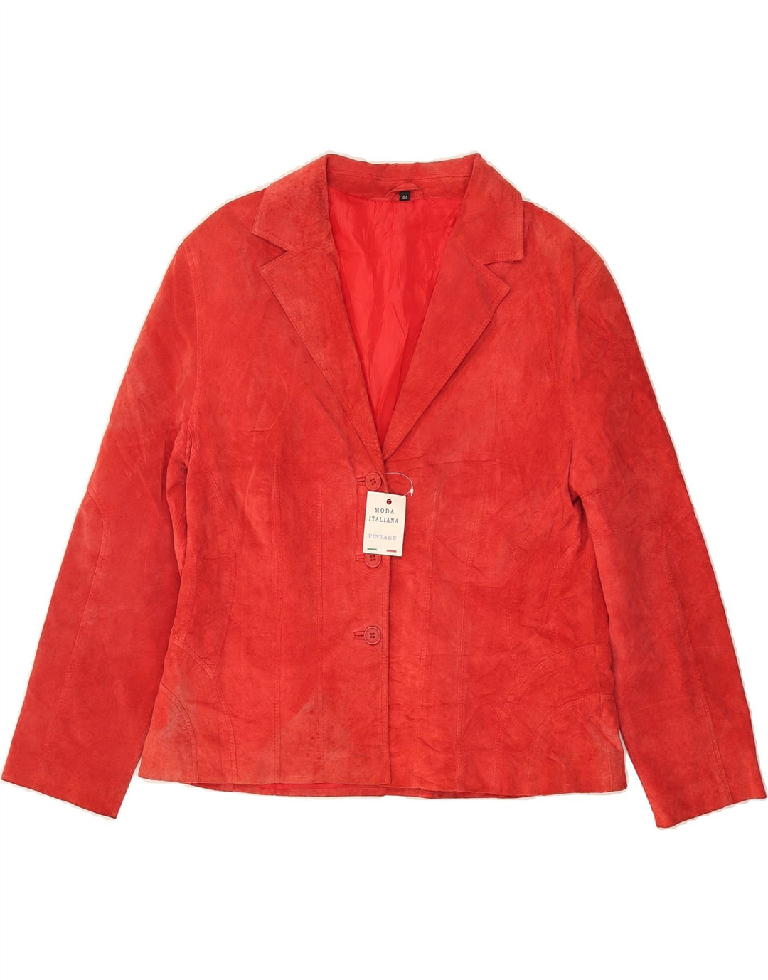 JCC Womens Leather Jacket IT 44 Medium Red Leather Vintage JCC and Second-Hand JCC from Messina Hembry 