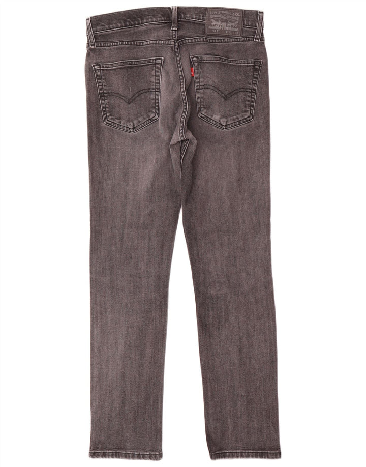 Męskie jeansy Levi's 511 Slim W32 L30 Szara bawełna