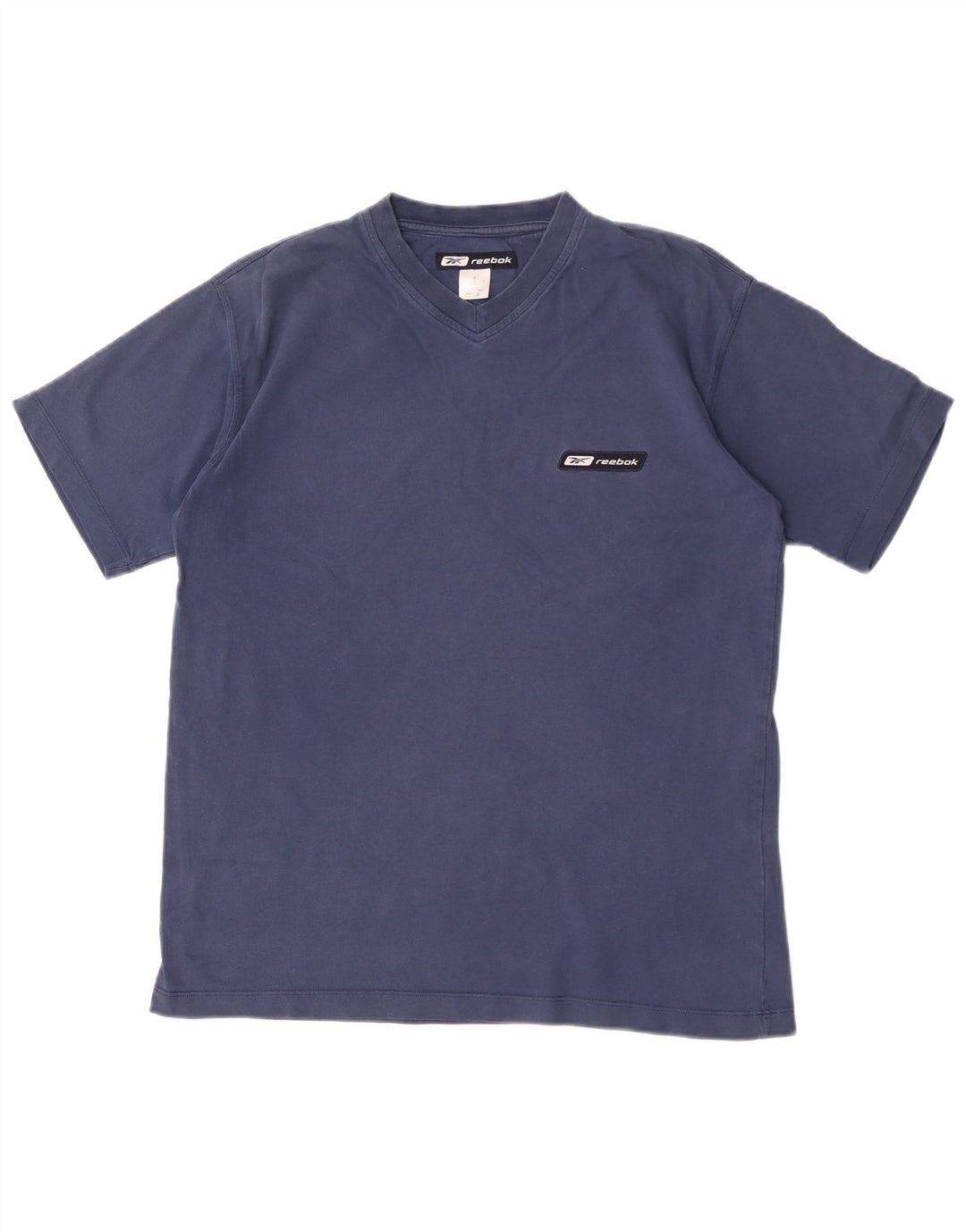 T-shirt męski Reebok, mały, granatowy, bawełniany