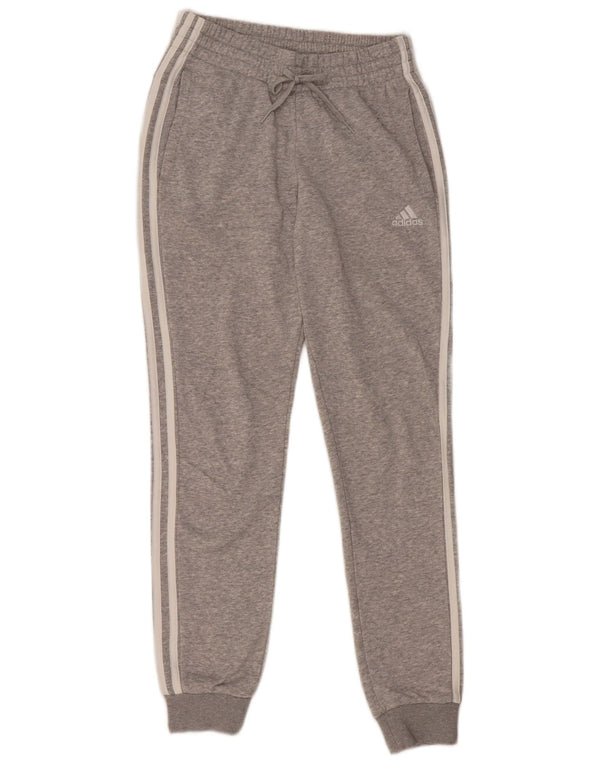 Damskie spodnie dresowe Adidas Joggers UK 4/6 XS Szara bawełna