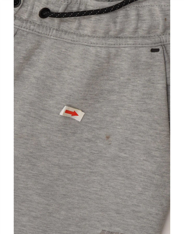 Męskie spodnie dresowe Nike, małe, szare, nakrapiane, bawełniane