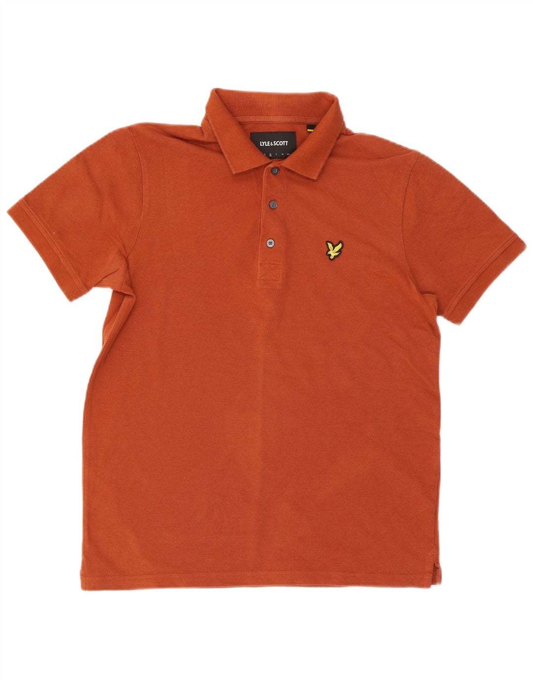Męska koszulka polo Lyle & Scott, średnia, pomarańczowa, bawełniana