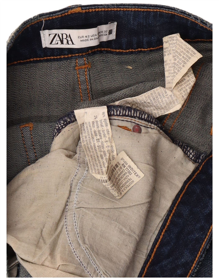 Dżinsy damskie Zara EU 42 Large W32 L28 Niebieskie bawełniane klasyczne