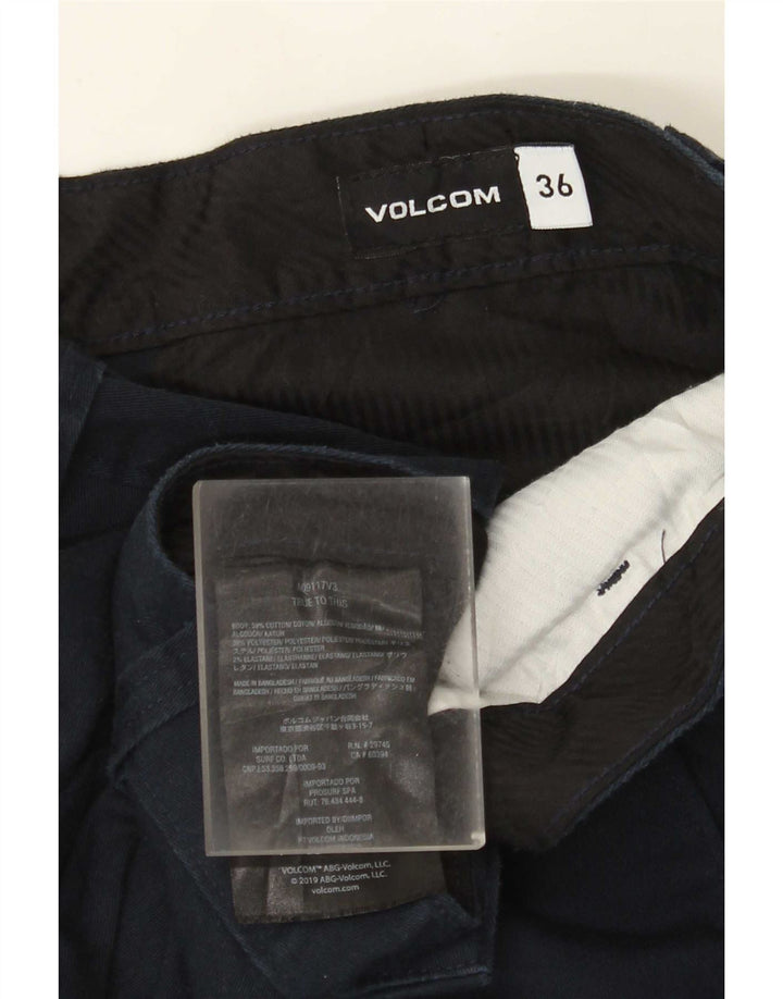 Męskie spodenki Chino Volcom W36, duże, granatowe, bawełniane
