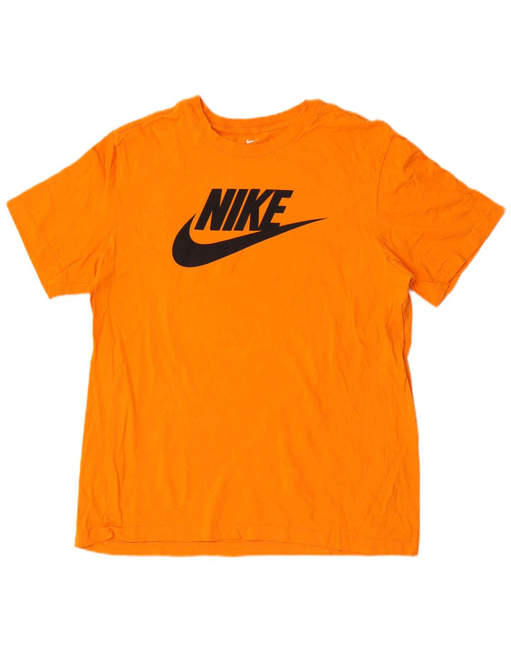 Męski T-shirt Nike z grafiką, duży, pomarańczowy
