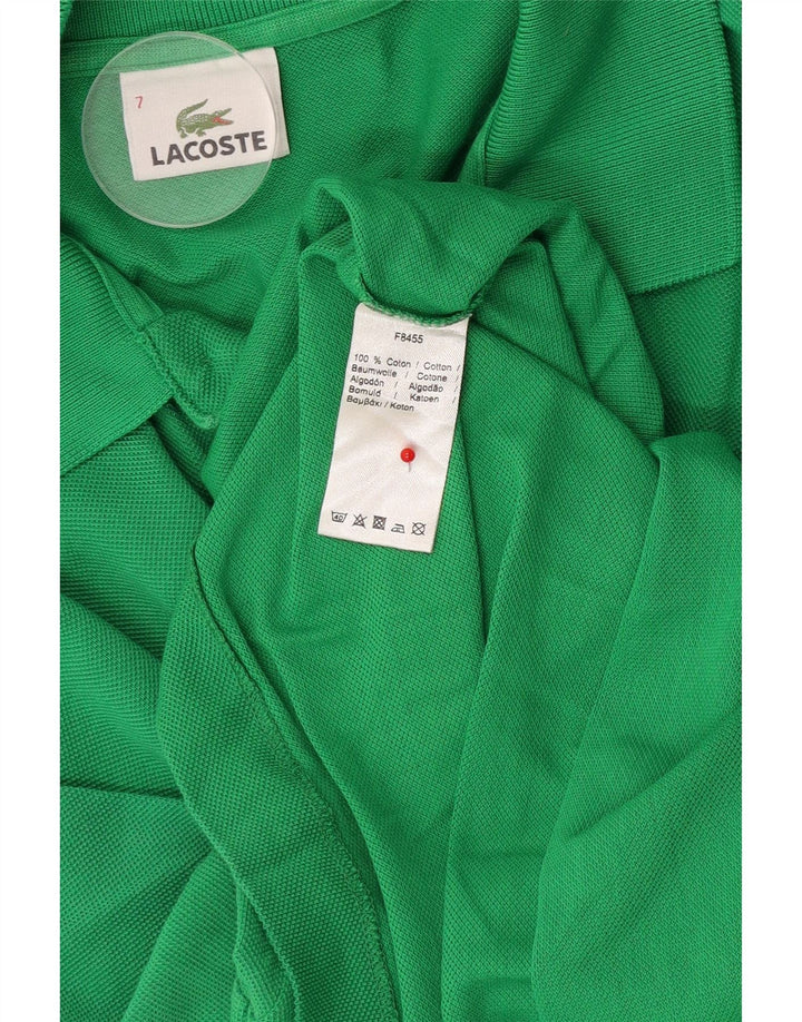 Męska koszulka polo Lacoste, rozmiar 7, 2XL, zielona bawełna