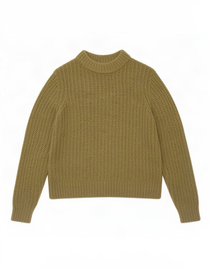 Marks & Spencer Damski sweter z golfem, UK 16, duży khaki