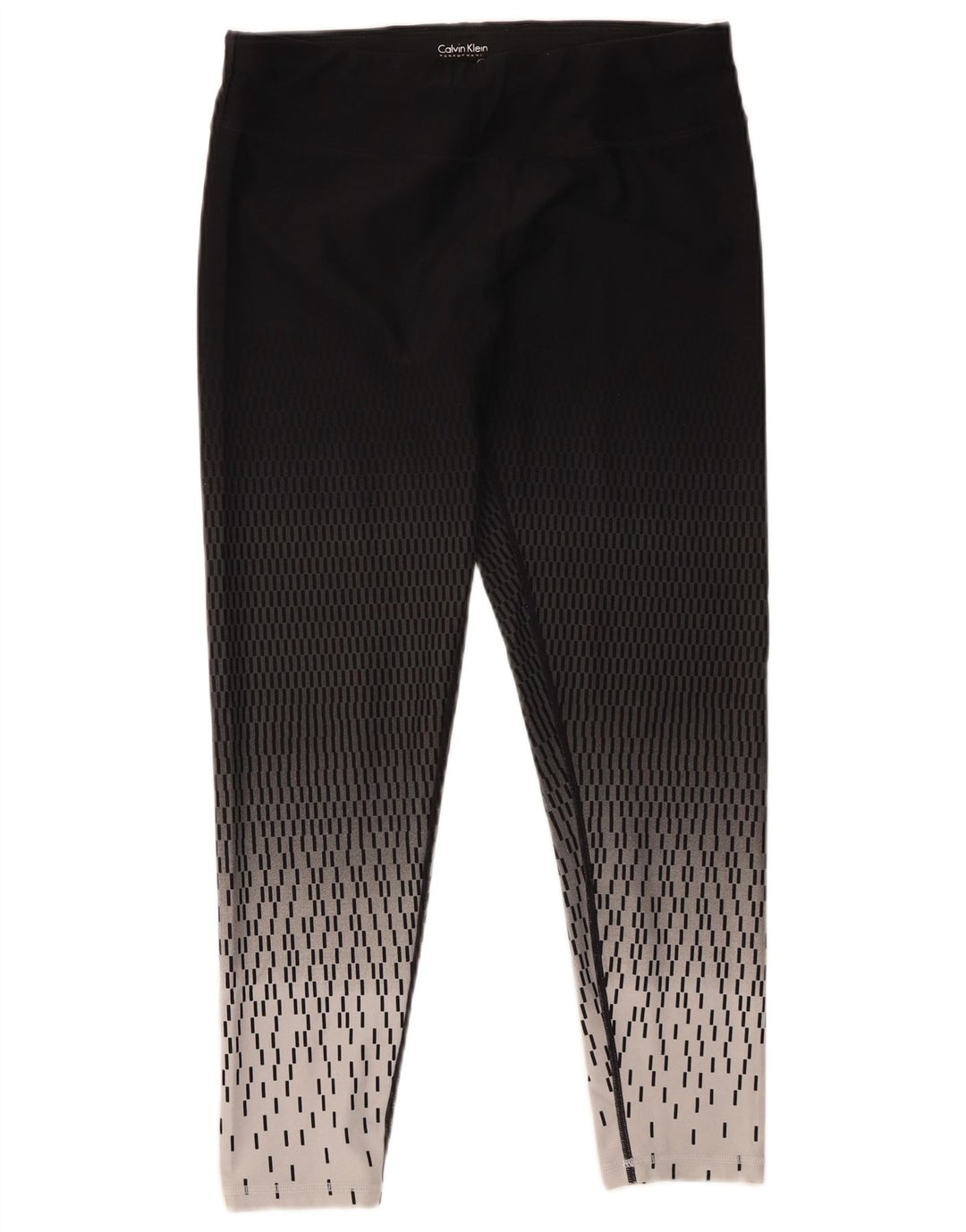 Legginsy damskie Calvin Klein UK 14, duże, czarne, geometryczne