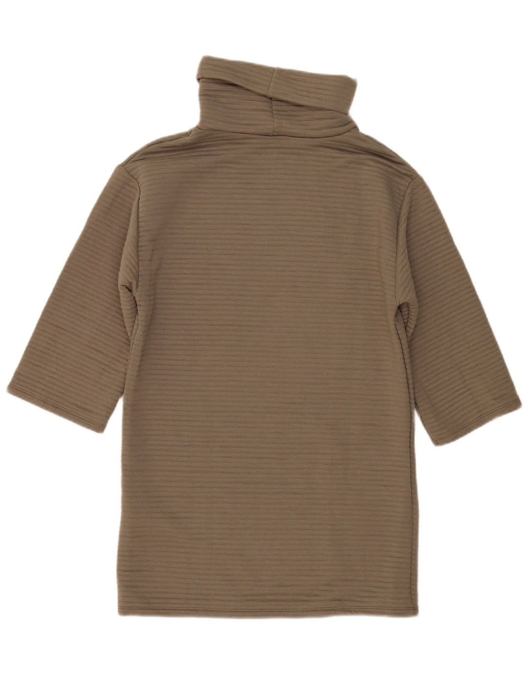Damska sukienka oversize z rękawem 3/4 Zara, UK 10, mała, khaki, poliester