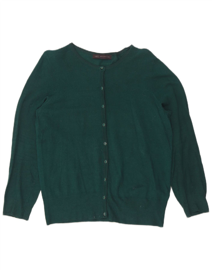 Sweter damski Marks & Spencer UK 12, średnio zielona wiskoza