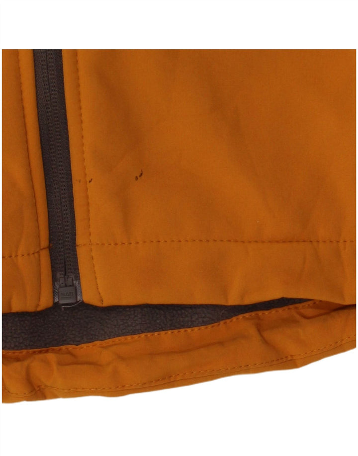 Męska kurtka wiatrówka z kapturem Mountain Warehouse UK 34 XS, żółty poliester