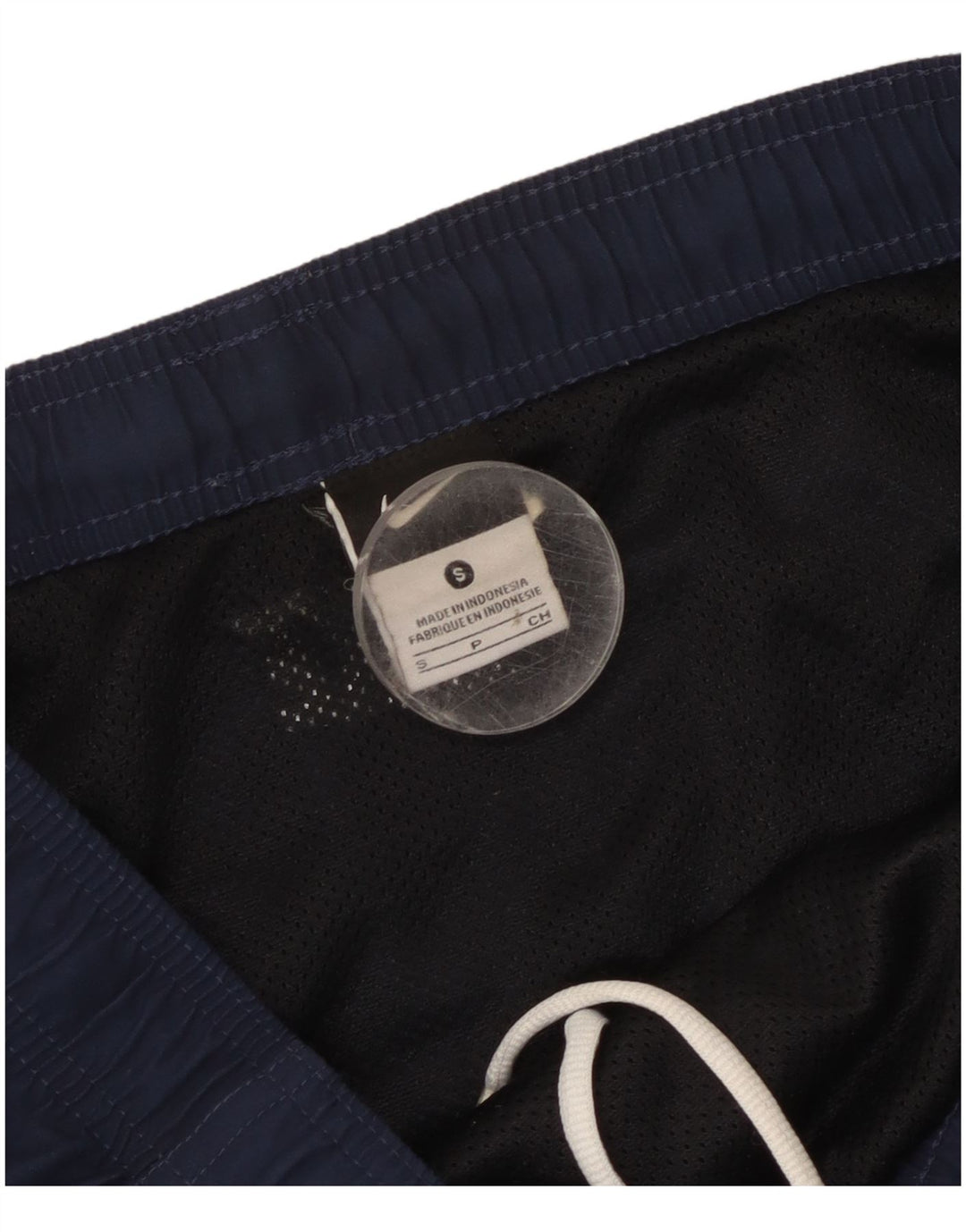 Męskie spodenki kąpielowe Nike z grafiką, małe, granatowe, poliestrowe