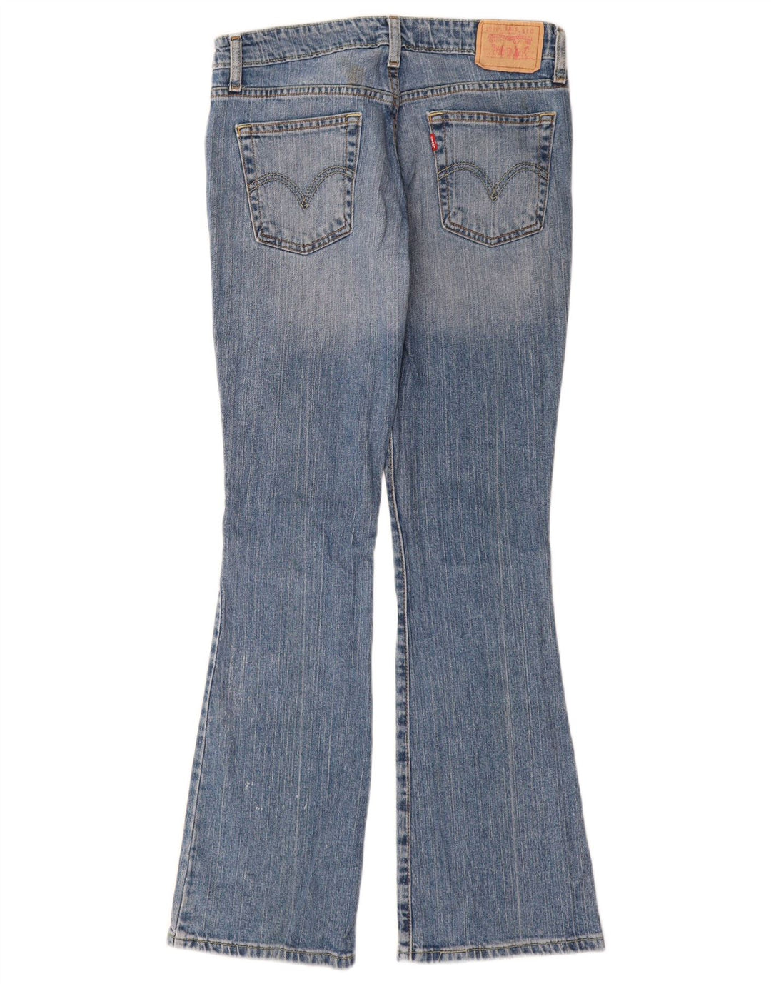 Damskie jeansy Levi's 518 Super Low Bootcut W28 L32 Niebieska bawełna