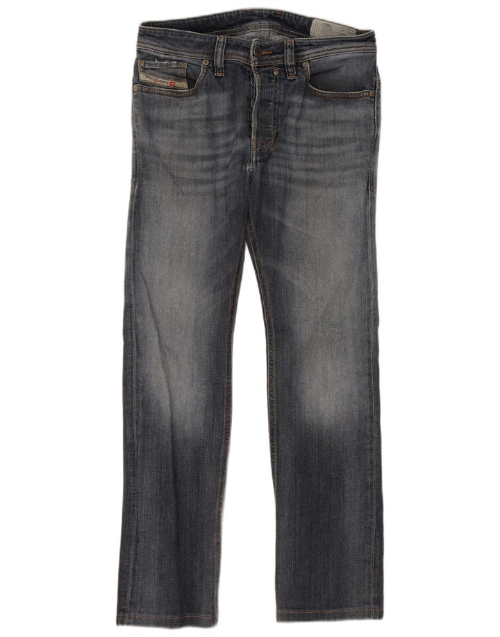 Męskie jeansy Diesel Slim W29 L28 Niebieskie bawełniane