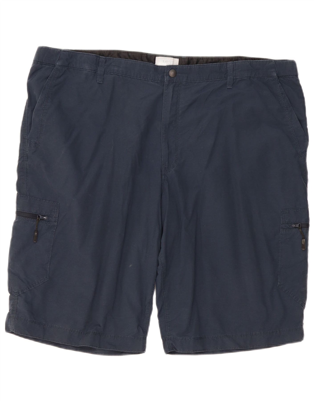 Marks & Spencer Męskie spodenki cargo W44 2XL Granatowe, bawełniane