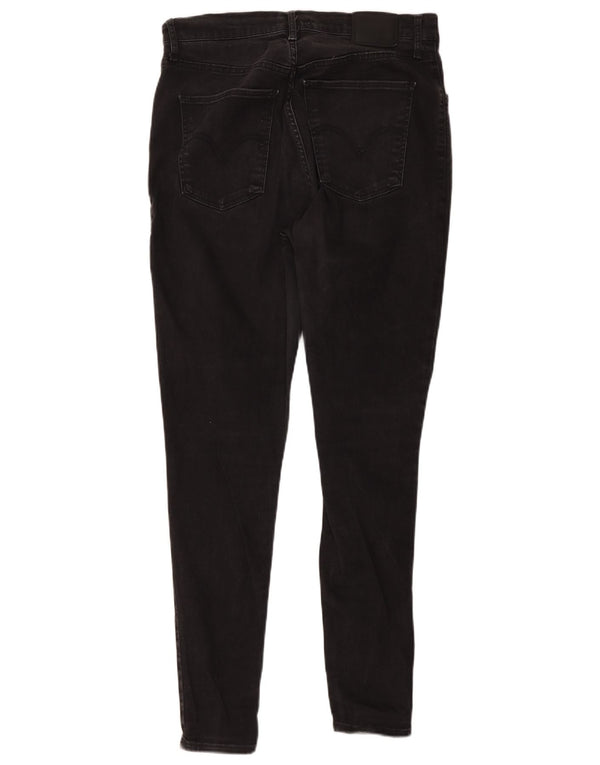 Damskie dżinsy Levi's Mile High Super Skinny US 14 XL W34 L30 Czarna bawełna