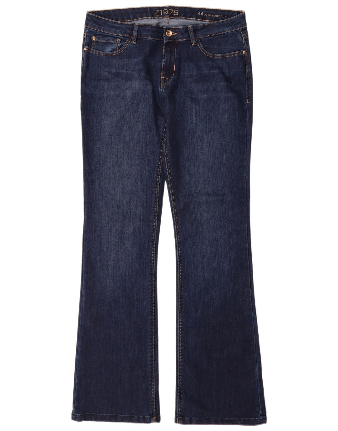 Jeansy damskie Zara Slim Bootcut EU 44 XL W34 L34 Granatowe