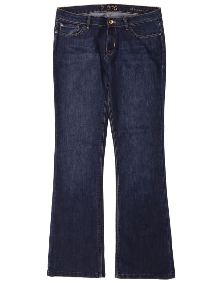 Jeansy damskie Zara Slim Bootcut EU 44 XL W34 L34 Granatowe