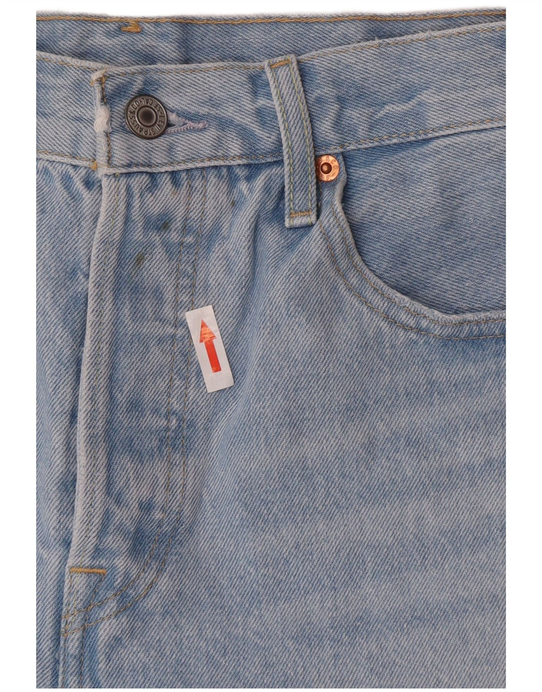 Damskie spodnie jeansowe Levi's 501 w trudnej sytuacji W28 Średni niebieski