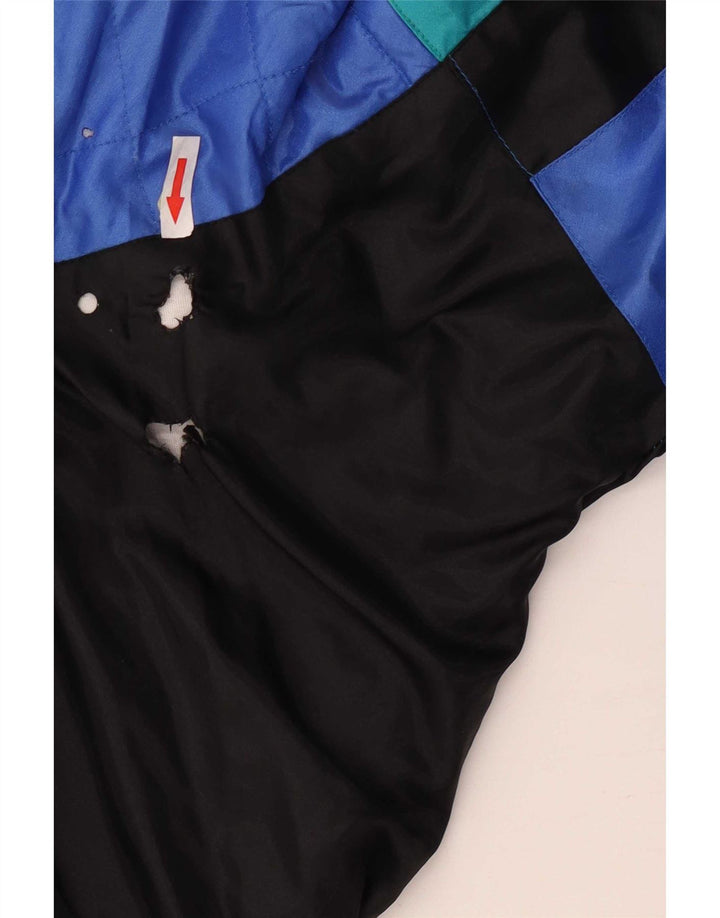 Kurtka męska dresowa w stylu vintage, UK 42/44, duża, wielobarwna, z blokami kolorów