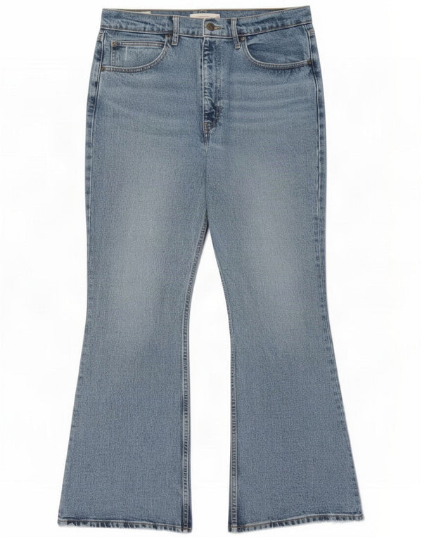 Damskie jeansy Levi's z wysokim stanem, rozkloszowane W30 L30, niebieska bawełna