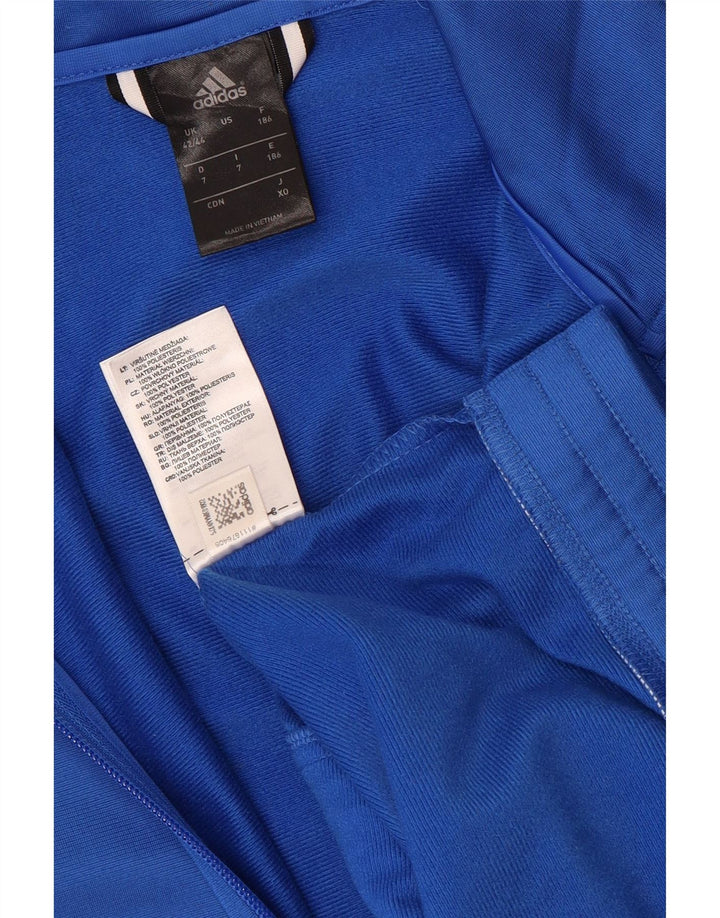 Adidas Męska kurtka dresowa UK 42/44, duża, niebieska, poliester