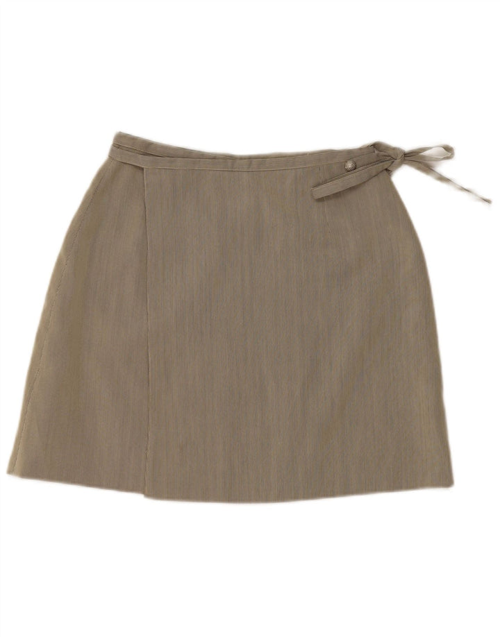 Vintage damska spódnica kopertowa W24 XS szara