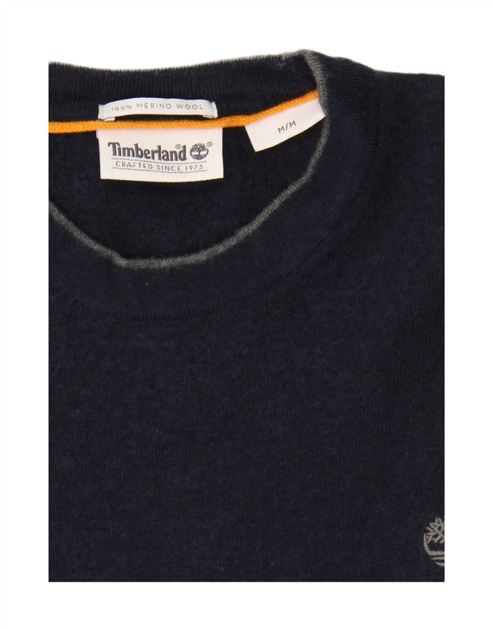 TIMBERLAND Womens Crew Neck Jumper Sweater UK 14 Medium Navy Blue Vintage Timberland and Second-Hand Timberland from Messina Hembry 
