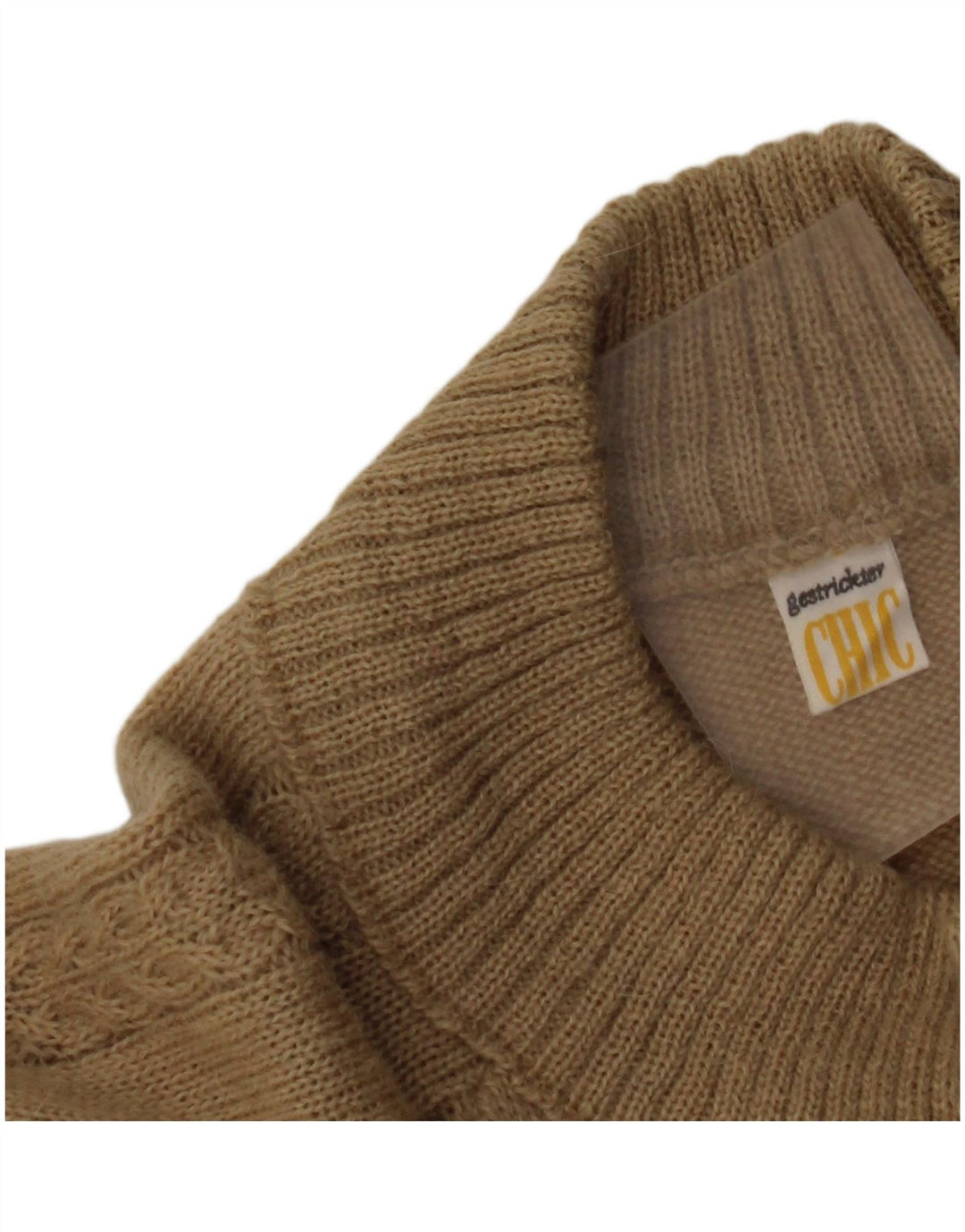 Damski sweter kardigan CHIC IT 48 XL beżowy