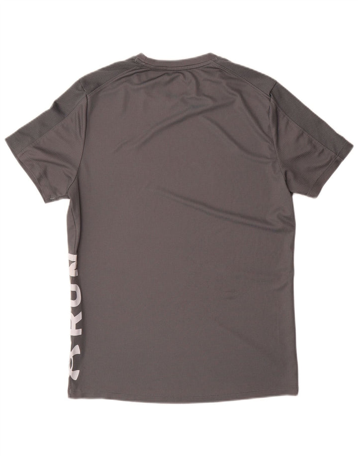 Męski T-shirt z grafiką UNDER ARMOUR Heat Gear, średnioszary, poliester