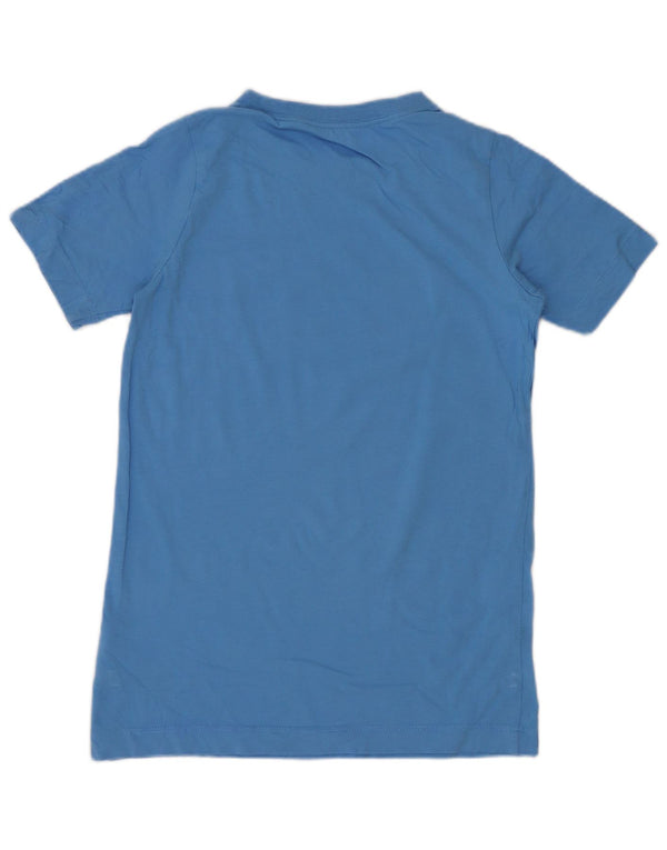 Chłopięcy T-shirt z regularną grafiką Nike, 10-11 lat, średnioniebieski, bawełniany, sportowy