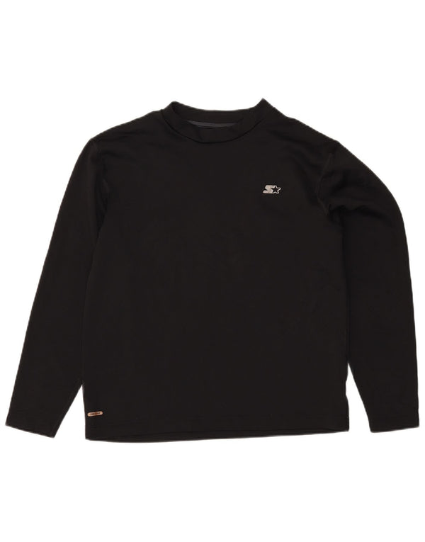 Starter Mens Top Long Sleeve UK 42/44 Large Black Polyester