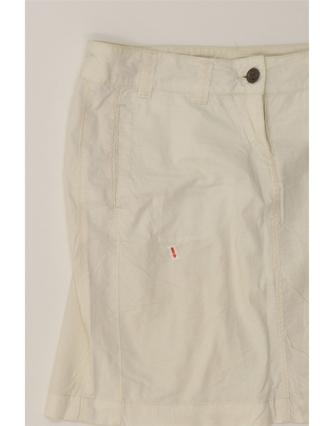 MURPHY & NYE Womens Mini Skirt W27 Small  White Cotton Vintage Murphy & Nye and Second-Hand Murphy & Nye from Messina Hembry 