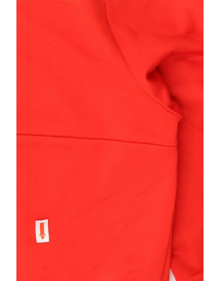 ADIDAS Boys Tracksuit Top Jacket 11-12 Years Red