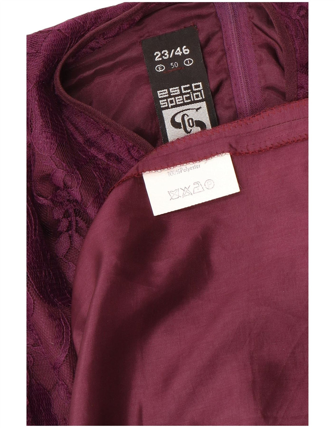 Damska sukienka o linii A z długim rękawem ESCO IT 46 Duży fioletowy kwiatowy poliester