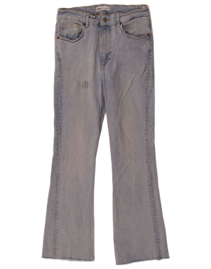 Damskie jeansy rozkloszowane Zara EU 42 Large W32 L27 Niebieskie bawełniane