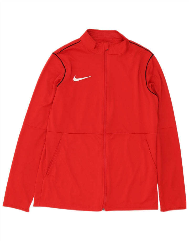 Kurtka męska dresowa Nike Dri Fit, średnia czerwona, poliester