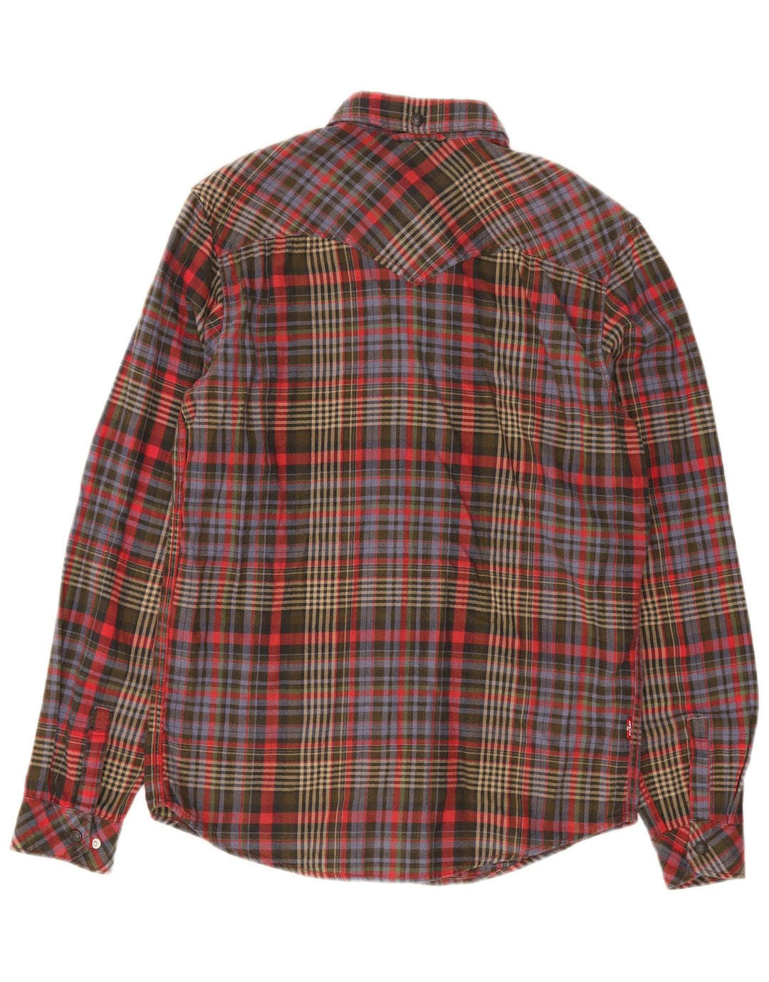 Koszula flanelowa męska Levi's o standardowym kroju, mała, wielokolorowa, bawełniana w kratę