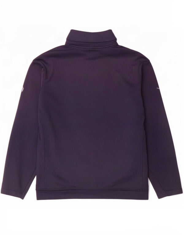 Męski sweter Nike Therma-Fit z zamkiem błyskawicznym XL, granatowy, poliester