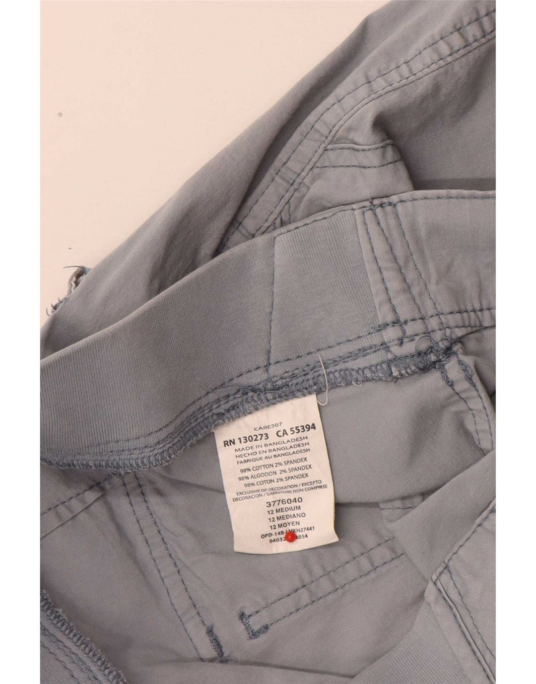 Damskie spodenki cargo Lee US 12 Large W32, niebieska bawełna