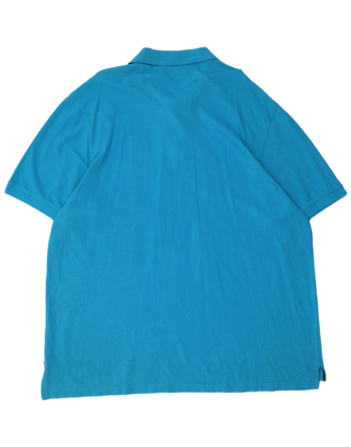 Męska wysoka koszulka polo Izod 2XL, niebieska, bawełniana