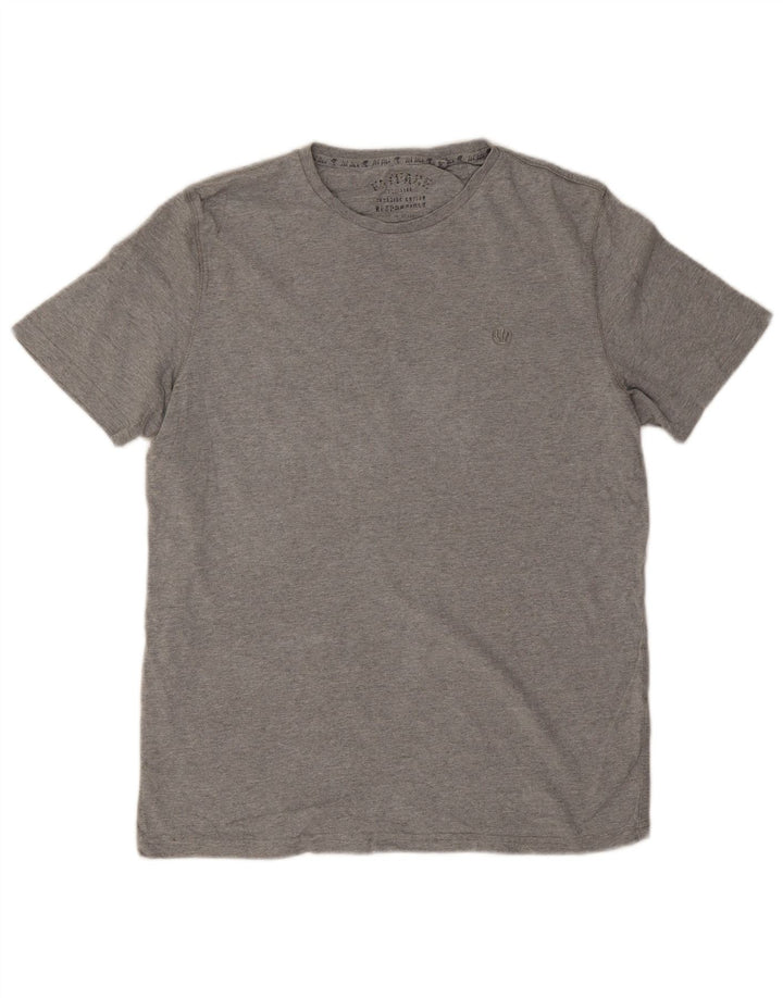 T-shirt męski Fat Face, średnioszary, bawełniany