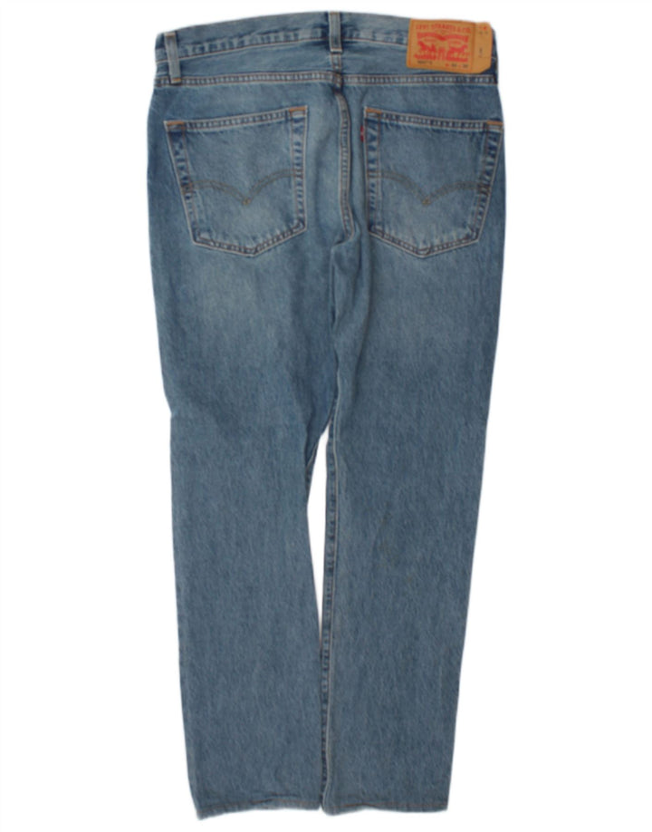 Męskie jeansy Levi's 501 Straight W32 L30 Niebieskie bawełniane