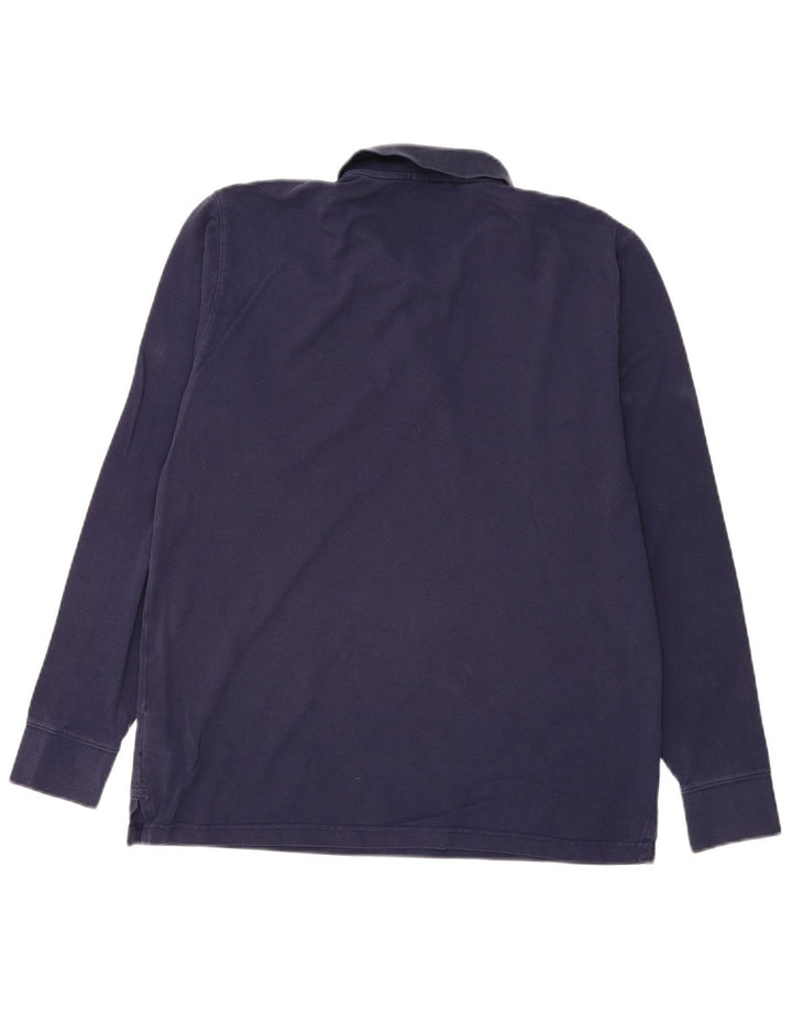 Męska koszulka polo z długim rękawem GANT XL, granatowa, bawełniana