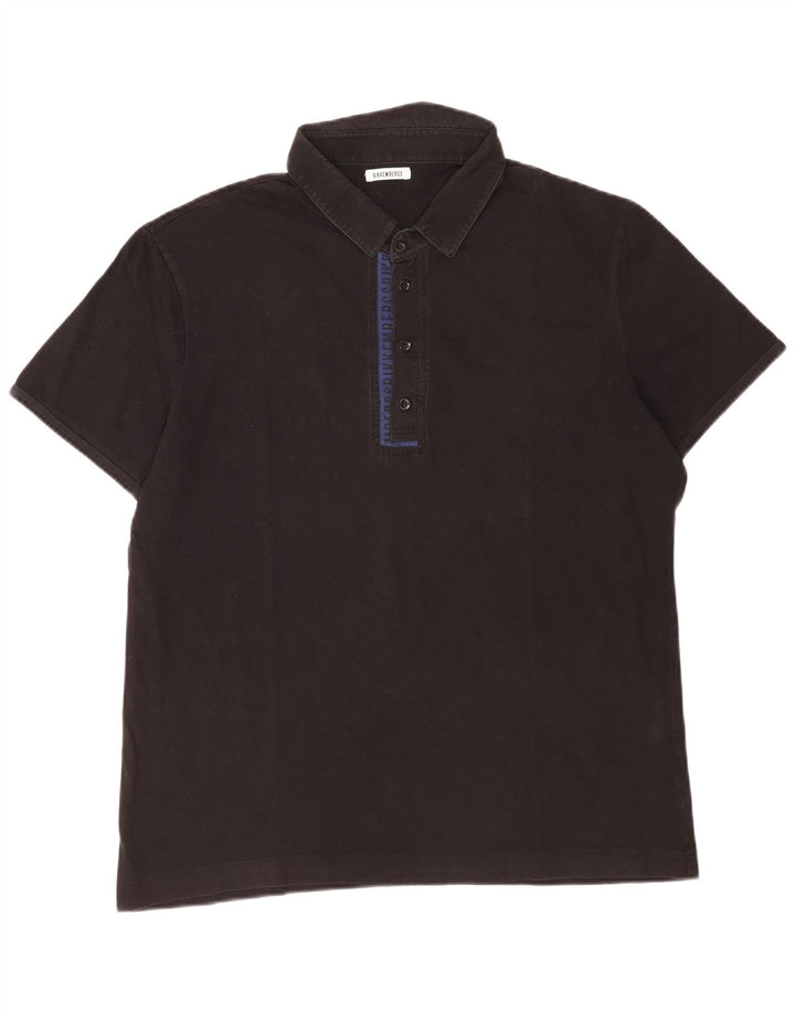 Męska koszulka polo Bikkembergs 2XL, czarna, bawełniana